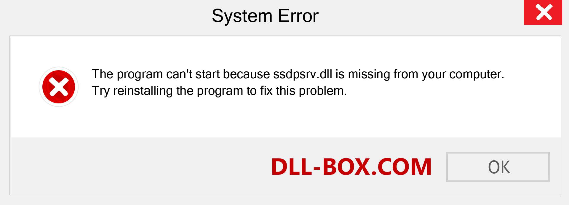  ssdpsrv.dll file is missing?. Download for Windows 7, 8, 10 - Fix  ssdpsrv dll Missing Error on Windows, photos, images